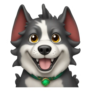 Dog as a dragon sticker