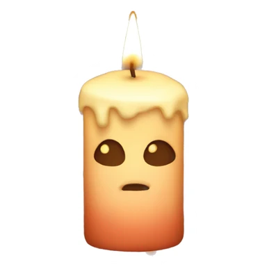 Emoji of a candle aesthetic  sticker