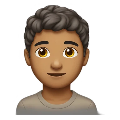 armenian-brownskin 14 y. o. boy, front view sticker