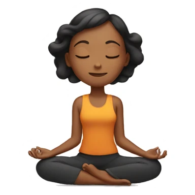 Girl Meditation sticker