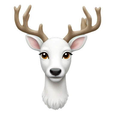 White deer sticker