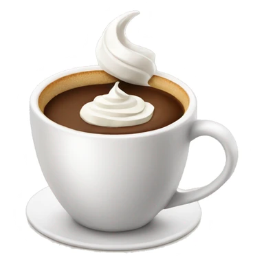 Coffee with whipped cream  sticker