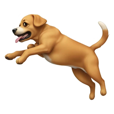 Backflipping dog sticker