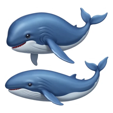 blue whale sticker