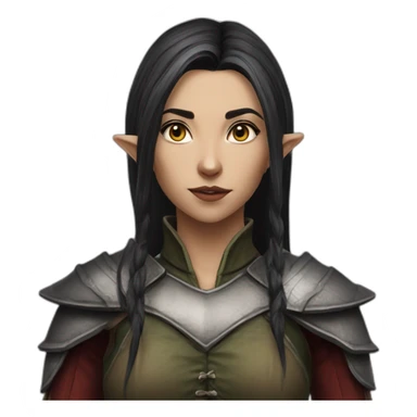 Female half-elf bars baldur's gate 3 sticker