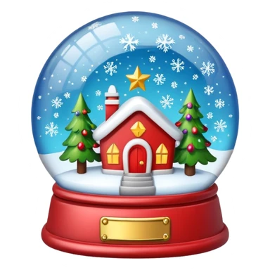 snow globe cristmas sticker