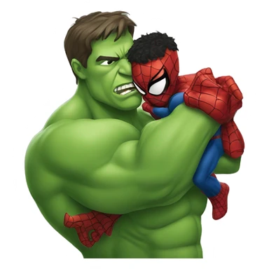 Spiderman loves Hulk sticker