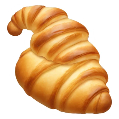 sad croissant sticker
