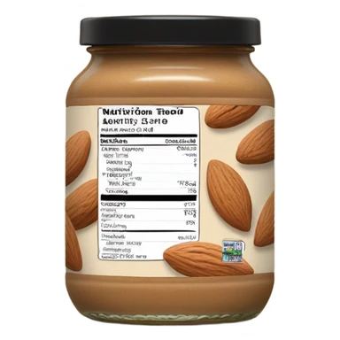 jar of almond butter sticker