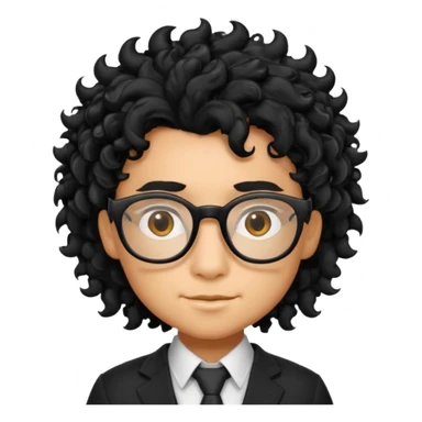 Un dragón con LENTES negros CABELLO COLOCHO Y CON FLOW  sticker