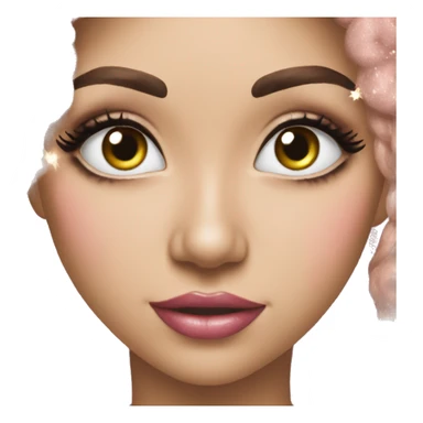 Girly Christmas glitter sticker