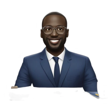 marine le pen sur Omar sy sticker