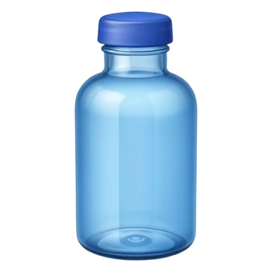 fix this bottle with blue cap and blue body sticker