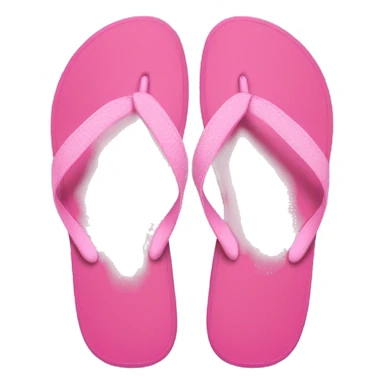 Pink flip flops sticker