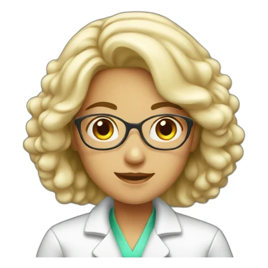 female chemist sticker