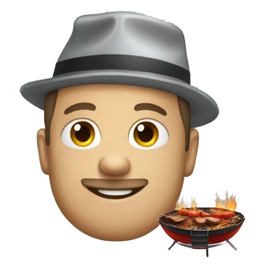 bbq on a boat sticker