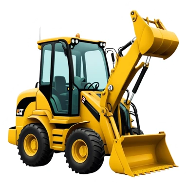Backhoe Loader - Caterpillar 430F (Model Year: 2021) (Iconic colour: Yellow) sticker