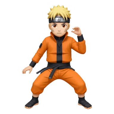 Naruto on pose sticker