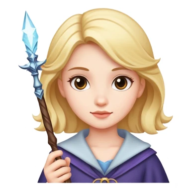 Girl with wand sticker