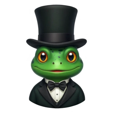 Make a goth frog sticker