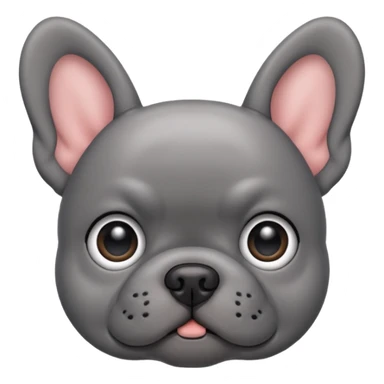 Frenchie dog grey sticker
