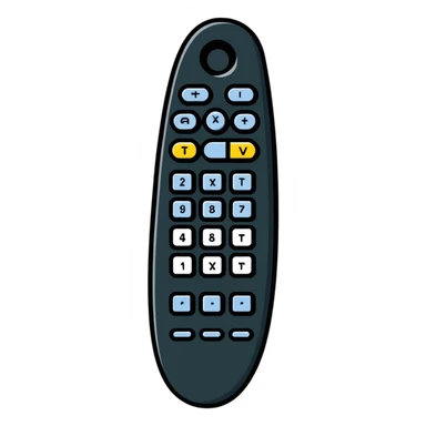 Sony TV remote control sticker