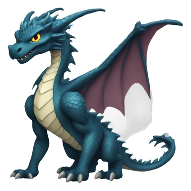 Cool and edgy dragon-Fakémon full body sticker