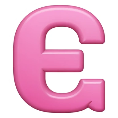 pink letter D emoji sticker