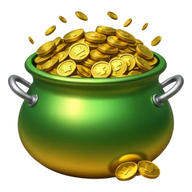 Pot of gold sticker