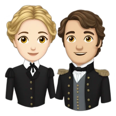 Pride and Prejudice Knightley and McFadyan sticker