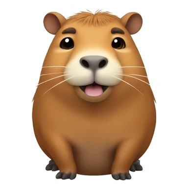 capybara with mandarin sticker