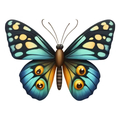 cute butterfly face  sticker
