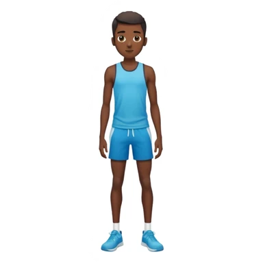 Skinny black man with gyatt full body sticker