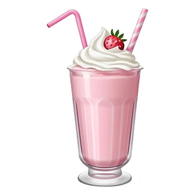 Strawberry milkshake sticker