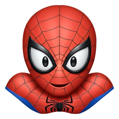 Crea emoji de Spider Man riendose sticker