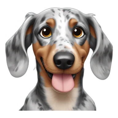 Daschund Merle sticker