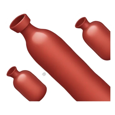 hot water bottle red sticker