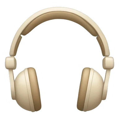 Beige headphones sticker