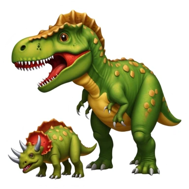Dino eating dino sticker