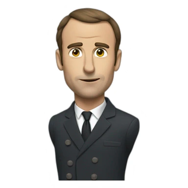 Macron qui fume sticker