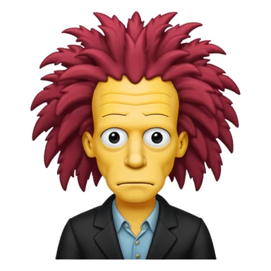 Sideshow Bob, simpson, long nose. sticker