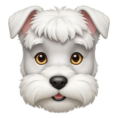 minature white schnauzer sticker