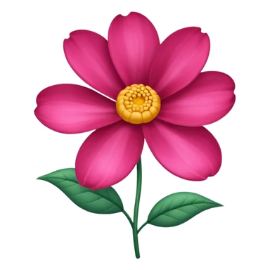 silk flower sticker