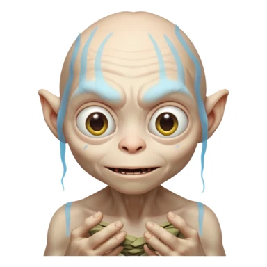 gollum saying thanks sticker