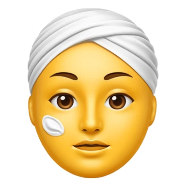 face mask cream sticker