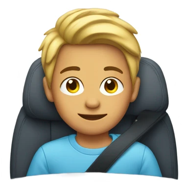 boy with earrings in car sticker