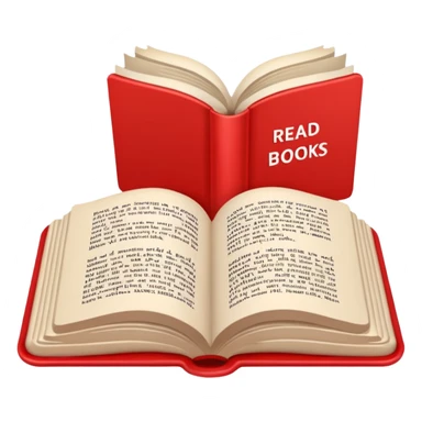 the text in red letters is "read books" sticker
