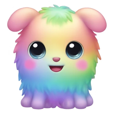 pastel rainbow kawaii creature  sticker