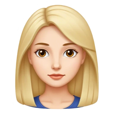 femme cheveux lisse  sticker