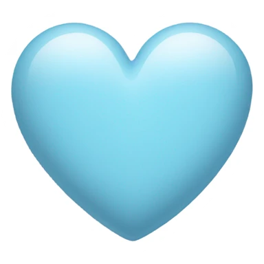 Pastel blue heart sticker
